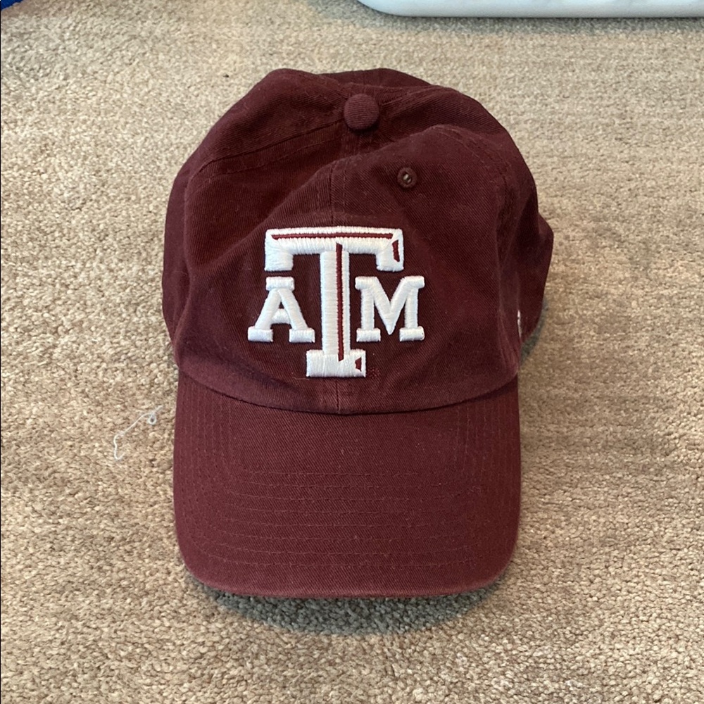 Maroon Cap with White Embroidery